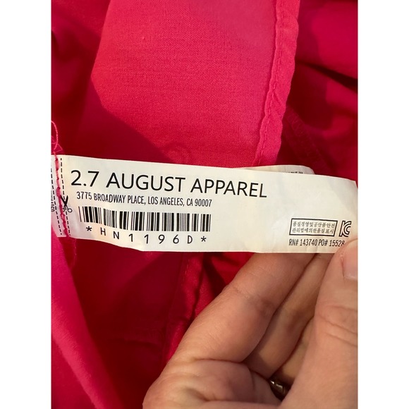 English Factory Long Sleeve V Ruffled Mini‎ in Berry Size S - Picture 6 of 8